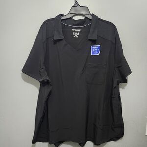 Scrubstar Women's Black Short Sleeve Scrub Top  Size 2XL New With Tags